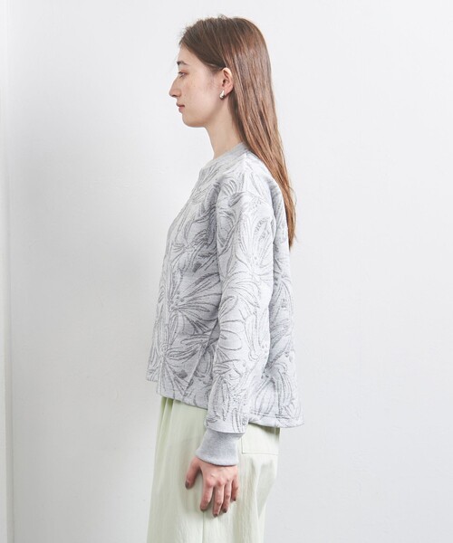 UNITED ARROWS（ユナイテッドアローズ）の「BOTANY ジャガード スウェット プルオーバー（スウェット・レディース・ナチュラル/ライトグレー/ホワイト/ライム・FREE）」の14枚目の写真