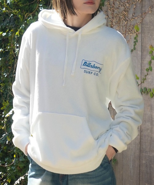BILLABONG(ビラボン)の「BILLABONG メンズ PILE PARKA パーカー 【2025年春夏モデル】/ビラボンセットアップ対応バックプリントフーディ・パーカー(パーカー・メンズ・オフホワイト/スミクロ・MEDIUM/LARGE/X-LARGE)」の2枚目の写真