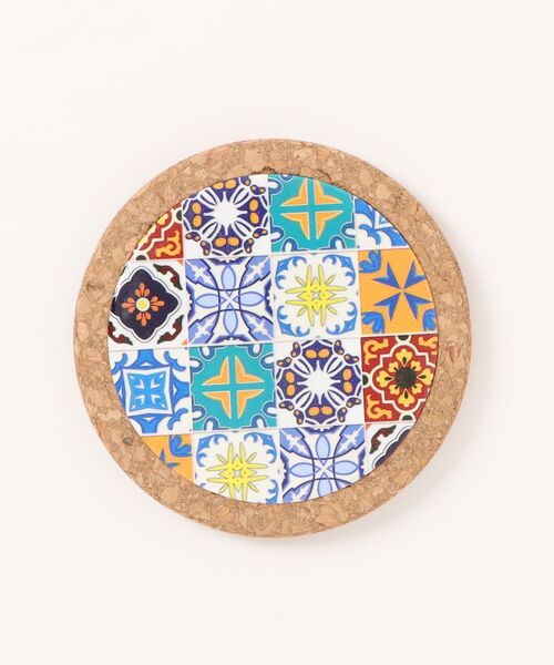 欧州航路(オウシュウコウロ)の「【欧州航路】コルクタイル柄コースター(ランチョンマット/テーブルウェア・レディース・ブラックミックス/グリーン系その他/ブルー系その他/ホワイト×ネイビー/カラフル/イエロー系その他・FREE)」の6枚目の写真