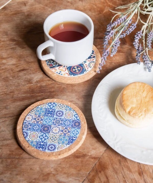 欧州航路(オウシュウコウロ)の「【欧州航路】コルクタイル柄コースター(ランチョンマット/テーブルウェア・レディース・ブラックミックス/グリーン系その他/ブルー系その他/ホワイト×ネイビー/カラフル/イエロー系その他・FREE)」の10枚目の写真