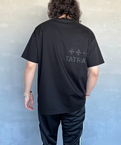 【タトラス】GLUTO バックロゴ 刺繍 ショートスリーブTシャツ TATRAS/タトラス] 別注 GLUTO バックロゴ刺繍ショートスリーブT