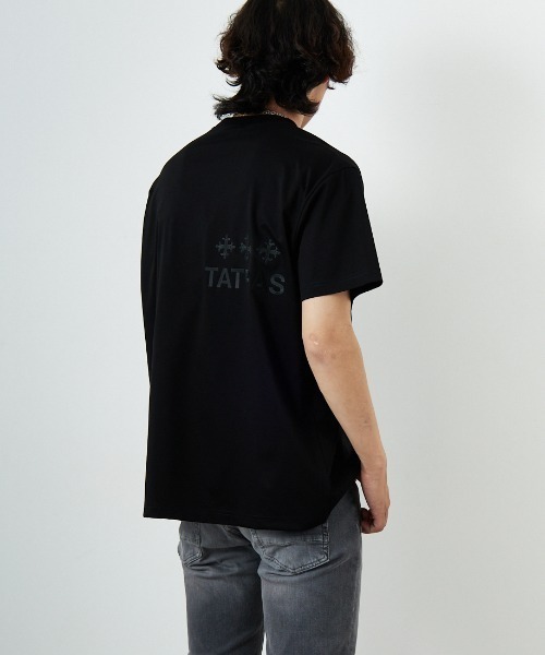 TATRAS/タトラス] 別注 GLUTO バックロゴ刺繍ショートスリーブT