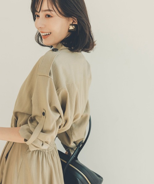 anuans トレンチディテールワンピース公式サイト限定カラー anuans トレンチディテールワンピース公式サイト限定カラー anuans