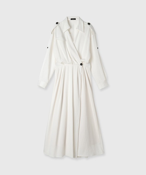 【完売】anuans トレンチディティールワンピース アニュアンス トレンチディティールワンピース（ワンピース）｜anuans（ア