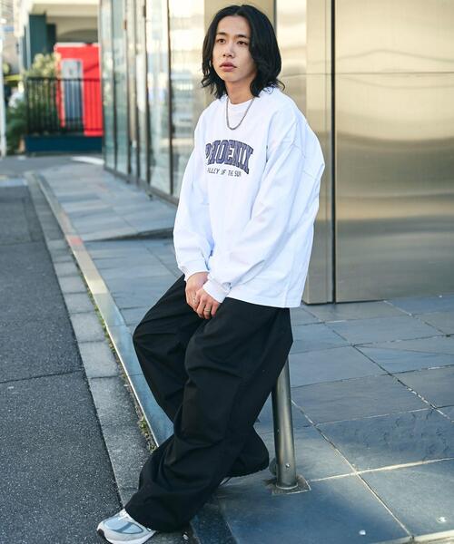 WEGO(ウィゴー)の「WEGO/アクセ付きグラフィックプリントロンT(Tシャツ/カットソー・メンズ・ホワイト/ブラック・LARGE/MEDIUM)」の13枚目の写真