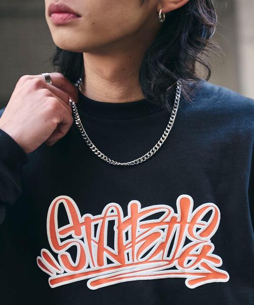 WEGO(ウィゴー)の「WEGO/アクセ付きグラフィックプリントロンT(Tシャツ/カットソー・メンズ・ホワイト/ブラック・LARGE/MEDIUM)」の15枚目の写真
