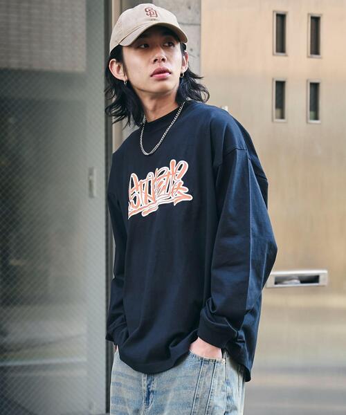 WEGO(ウィゴー)の「WEGO/アクセ付きグラフィックプリントロンT(Tシャツ/カットソー・メンズ・ホワイト/ブラック・LARGE/MEDIUM)」の22枚目の写真
