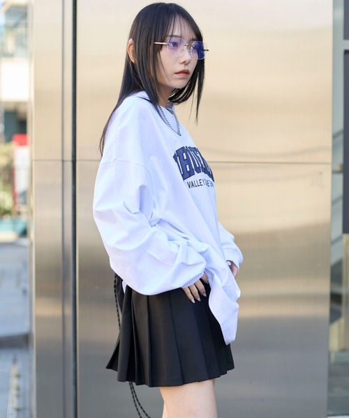 WEGO(ウィゴー)の「WEGO/アクセ付きグラフィックプリントロンT(Tシャツ/カットソー・メンズ・ホワイト/ブラック・LARGE/MEDIUM)」の6枚目の写真