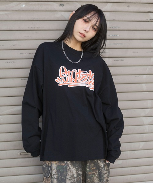 WEGO(ウィゴー)の「WEGO/アクセ付きグラフィックプリントロンT(Tシャツ/カットソー・メンズ・ホワイト/ブラック・LARGE/MEDIUM)」の11枚目の写真