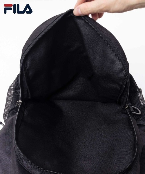 FILA（フィラ）の「FILA バックパック（バックパック/リュック・メンズ・ブラック/ブラック×レッド・フリー）」の7枚目の写真
