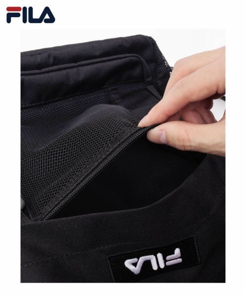 FILA（フィラ）の「FILA バックパック（バックパック/リュック・メンズ・ブラック/ブラック×レッド・フリー）」の8枚目の写真