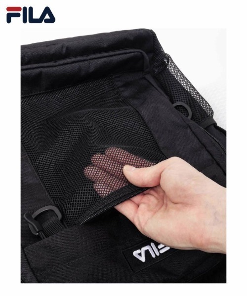 FILA（フィラ）の「FILA バックパック（バックパック/リュック・メンズ・ブラック/ブラック×レッド・フリー）」の10枚目の写真
