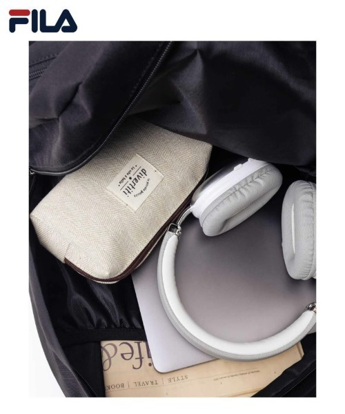 FILA（フィラ）の「FILA バックパック（バックパック/リュック・メンズ・ブラック/ブラック×レッド・フリー）」の11枚目の写真