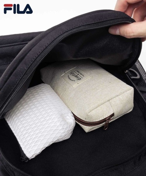 FILA（フィラ）の「FILA バックパック（バックパック/リュック・メンズ・ブラック/ブラック×レッド・フリー）」の12枚目の写真