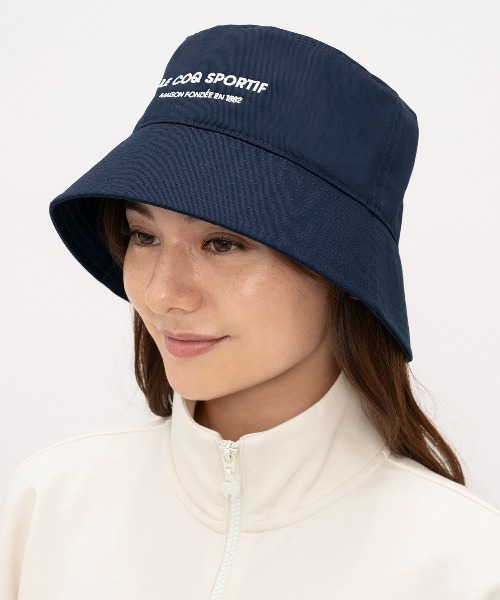 le coq sportif（ルコックスポルティフ）の「ハット（ハット・メンズ・ベージュ系その他/ホワイト×ネイビー/ネイビー系2・F）」の3枚目の写真