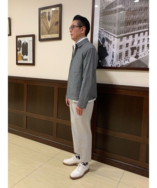 BROOKS BROTHERS(ブルックスブラザーズ)の「コットン GFロゴ ジップアップ ショートジャケット(ブルゾン・メンズ・ダークブルー/ブルー・MEDIUM/LARGE/X-LARGE/SMALL)」の15枚目の写真