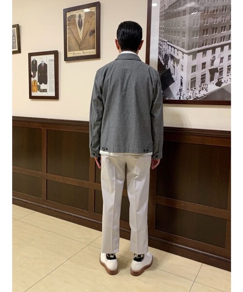 BROOKS BROTHERS(ブルックスブラザーズ)の「コットン GFロゴ ジップアップ ショートジャケット(ブルゾン・メンズ・ダークブルー/ブルー・MEDIUM/LARGE/X-LARGE/SMALL)」の16枚目の写真