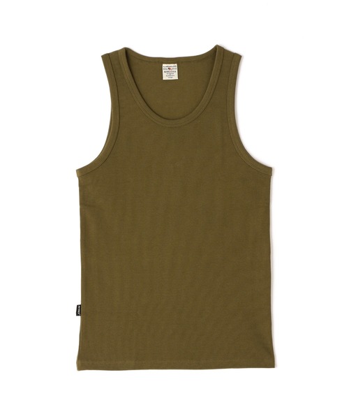 AVIREX（アヴィレックス）の「《DAILY/デイリー》RIB TANK TOP / デイリーウェア リブ タンクトップ / AVIREX / アヴィレックス（Tシャツ/カットソー・メンズ・ホワイト/グレー/オリーブ/ブラック/チャコール/ロイヤルブルー・LARGE/MEDIUM/SMALL/X-LARGE）」の22枚目の写真