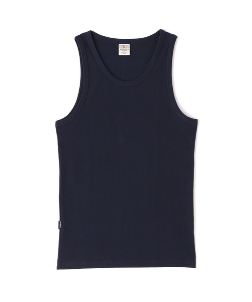 AVIREX（アヴィレックス）の「《DAILY/デイリー》RIB TANK TOP / デイリーウェア リブ タンクトップ / AVIREX / アヴィレックス（Tシャツ/カットソー・メンズ・ホワイト/グレー/オリーブ/ブラック/チャコール/ロイヤルブルー・LARGE/MEDIUM/SMALL/X-LARGE）」の18枚目の写真
