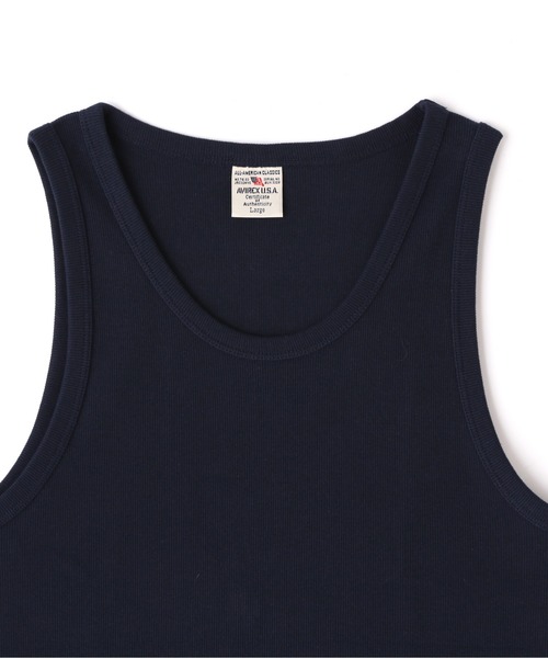 AVIREX（アヴィレックス）の「《DAILY/デイリー》RIB TANK TOP / デイリーウェア リブ タンクトップ / AVIREX / アヴィレックス（Tシャツ/カットソー・メンズ・ホワイト/グレー/オリーブ/ブラック/チャコール/ロイヤルブルー・LARGE/MEDIUM/SMALL/X-LARGE）」の20枚目の写真