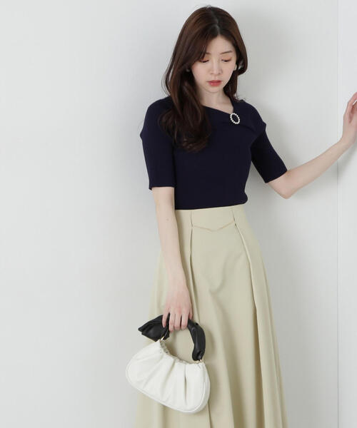 プロポーションボディドレッシング　パールデザインニット PROPORTION BODY DRESSING（プロポーションボディドレッシング