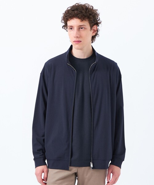 MACKINTOSH PHILOSOPHY（ﾏｯｷﾝﾄｯｼｭ ﾌｨﾛｿﾌｨｰ）の「ドライフラットストレッチ スタンドカラーブルゾン ドライフラットストレッチクロス（ブルゾン・メンズ・ブラック/ダークネイビー/グリーン系その他2・38/40/42）」の3枚目の写真