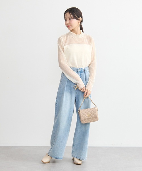 earth music&ecology（アースミュージックアンドエコロジー）の「エンブレムロゴチェーンショルダーバッグ（ショルダーバッグ・レディース・ベージュ/ミント/ブラック/オフホワイト・FREE）」の13枚目の写真