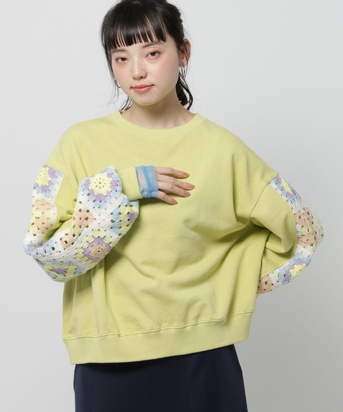 クロシェコンビプルオーバー（スウェット）｜niko and（ニコアンド