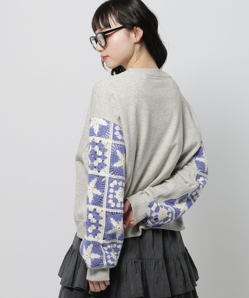 クロシェコンビプルオーバー（スウェット）｜niko and（ニコアンド