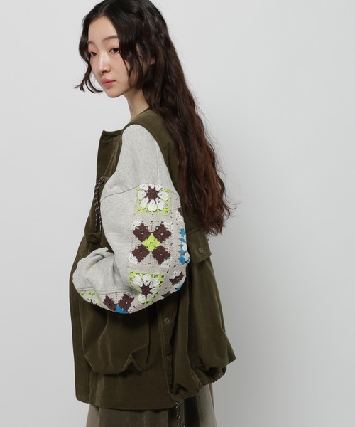 niko and（ニコアンド）の「クロシェコンビプルオーバー