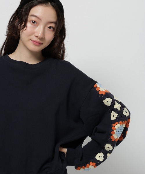 クロシェコンビプルオーバー（スウェット）｜niko and（ニコアンド