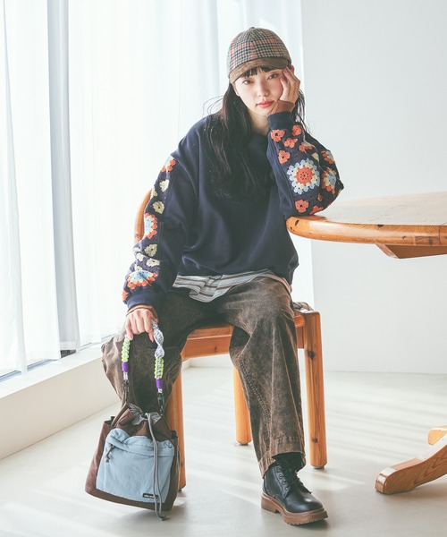 クロシェコンビプルオーバー（スウェット）｜niko and（ニコアンド