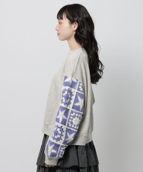 クロシェコンビプルオーバー（スウェット）｜niko and（ニコアンド