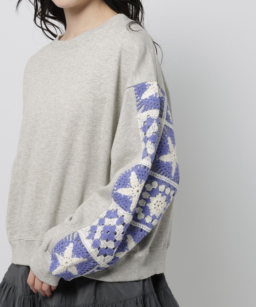 クロシェコンビプルオーバー（スウェット）｜niko and（ニコアンド