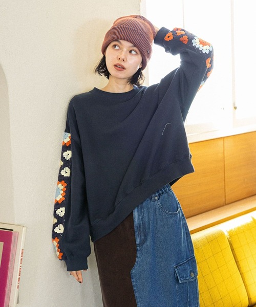 niko and（ニコアンド）の「クロシェコンビプルオーバー