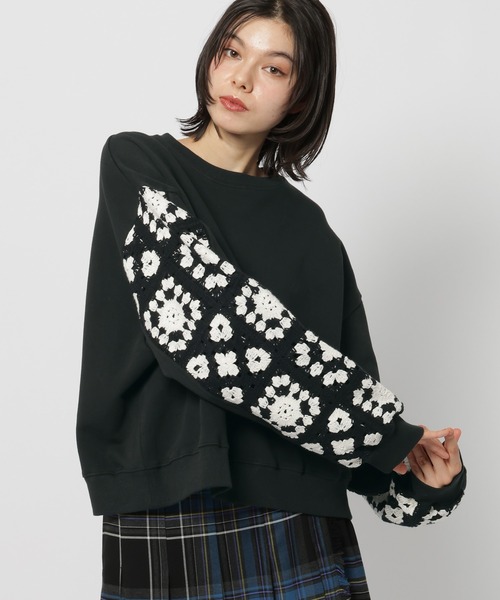 クロシェコンビプルオーバー（スウェット）｜niko and（ニコアンド