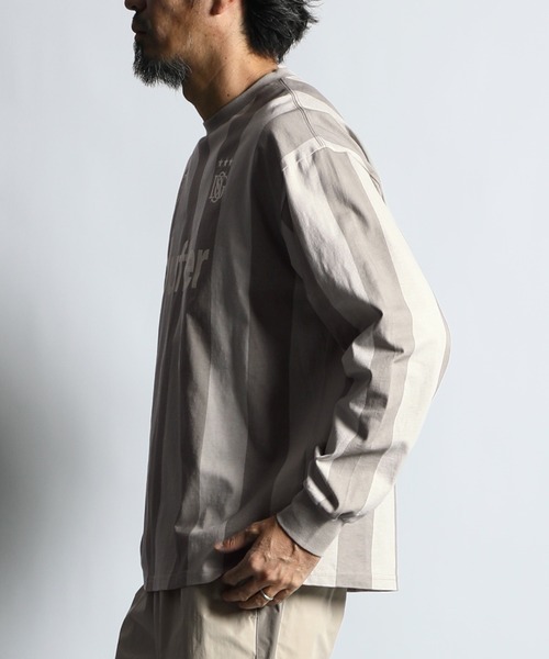 The DUFFER of ST.GEORGE(ザダファーオブセントジョージ)の「DUFFER’S GAME SHIRTS:DUFFERオリジナル ゲームシャツ(Tシャツ/カットソー・メンズ・ライトグレー/ネイビー・MEDIUM/LARGE/X-LARGE)」の12枚目の写真