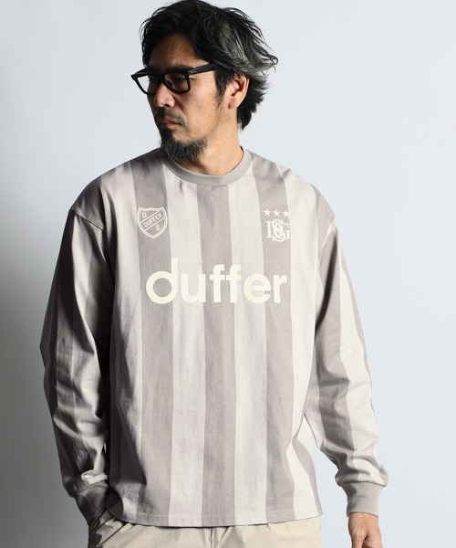 The DUFFER of ST.GEORGE(ザダファーオブセントジョージ)の「DUFFER’S GAME SHIRTS:DUFFERオリジナル ゲームシャツ(Tシャツ/カットソー・メンズ・ライトグレー/ネイビー・MEDIUM/LARGE/X-LARGE)」の3枚目の写真