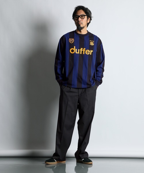The DUFFER of ST.GEORGE(ザダファーオブセントジョージ)の「DUFFER’S GAME SHIRTS:DUFFERオリジナル ゲームシャツ(Tシャツ/カットソー・メンズ・ライトグレー/ネイビー・MEDIUM/LARGE/X-LARGE)」の8枚目の写真