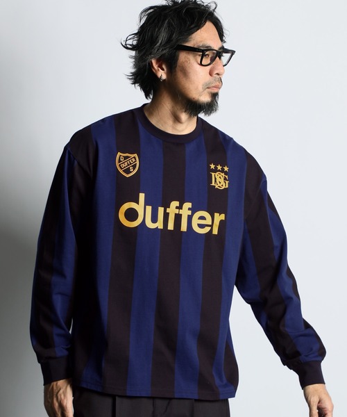 The DUFFER of ST.GEORGE(ザダファーオブセントジョージ)の「DUFFER’S GAME SHIRTS:DUFFERオリジナル ゲームシャツ(Tシャツ/カットソー・メンズ・ライトグレー/ネイビー・MEDIUM/LARGE/X-LARGE)」の7枚目の写真