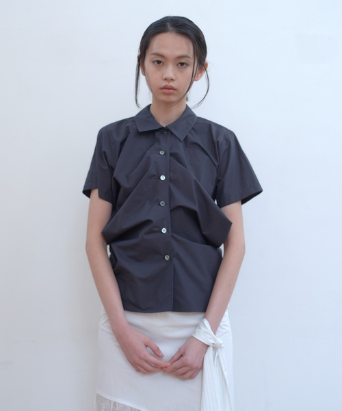 Charles Chaton◆シャーリングシアーブラウス/FREE/ナイロン/PUP/22051055007010 Charles Chaton（シャルルシャトン）の「Cotton Bustier