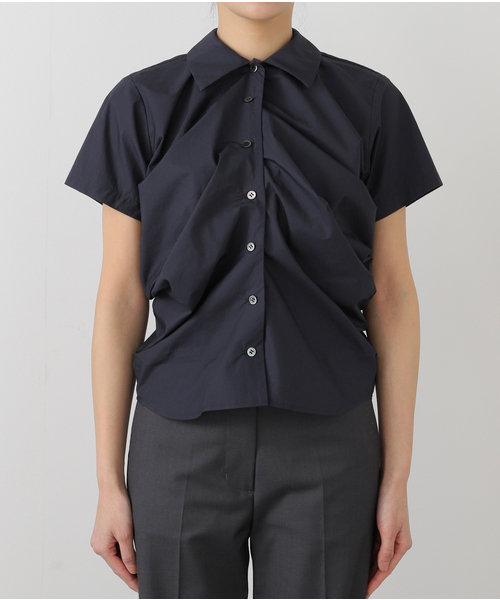 Charles Chaton（シャルルシャトン）の「S/S shirt｜pillings（シャツ/ブラウス・レディース・ホワイト/ネイビー・FREE）」の16枚目の写真