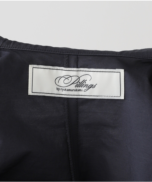 Charles Chaton（シャルルシャトン）の「S/S shirt｜pillings（シャツ/ブラウス・レディース・ホワイト/ネイビー・FREE）」の7枚目の写真