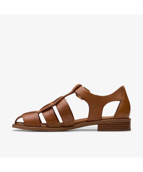 Clarks(クラークス)の「Hana Sun / ハナサン(タンレザー)(サンダル・レディース・ブラウン・UK3/UK3.5/UK4/UK4.5/UK5/UK5.5/UK6)」の2枚目の写真