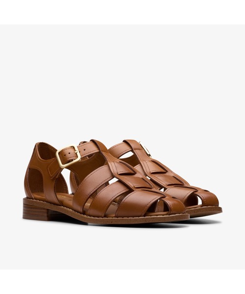 Clarks(クラークス)の「Hana Sun / ハナサン(タンレザー)(サンダル・レディース・ブラウン・UK3/UK3.5/UK4/UK4.5/UK5/UK5.5/UK6)」の4枚目の写真