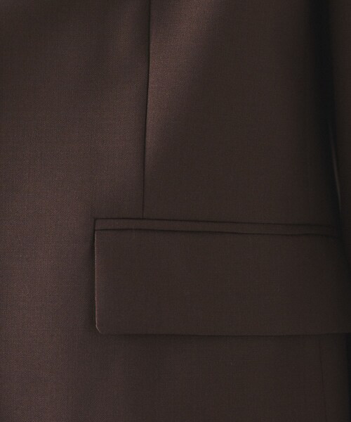 UNTITLED(アンタイトル)の「【オンオフ使える/セットアップ可能】トロピカルウール シングルブレストジャケット(テーラードジャケット・レディース・ダークブラウン/ネイビー・00/01/02/03/04/42/44/46/48/50)」の7枚目の写真