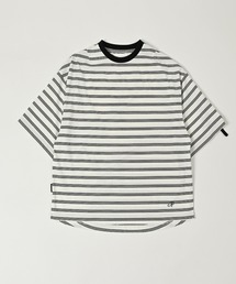 ADAM PATEK（アダムパテック）の「【ADAMPATEK/アダムパテック】rounded border short sleeve T/プリント入りラウンドボーダーTシャツ（Tシャツ/カットソー）」