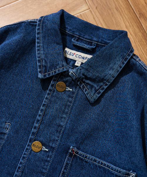 417 EDIFICE(フォーワンセブンエディフィス)の「【BLEU DE CHINE STORE】 DENIM JACKET STONE WASH(その他アウター・メンズ・ブルー・LARGE/X-LARGE)」の6枚目の写真
