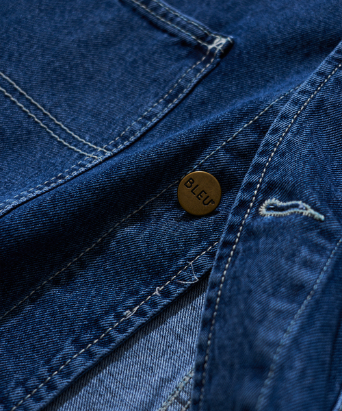 417 EDIFICE(フォーワンセブンエディフィス)の「【BLEU DE CHINE STORE】 DENIM JACKET STONE WASH(その他アウター・メンズ・ブルー・LARGE/X-LARGE)」の4枚目の写真