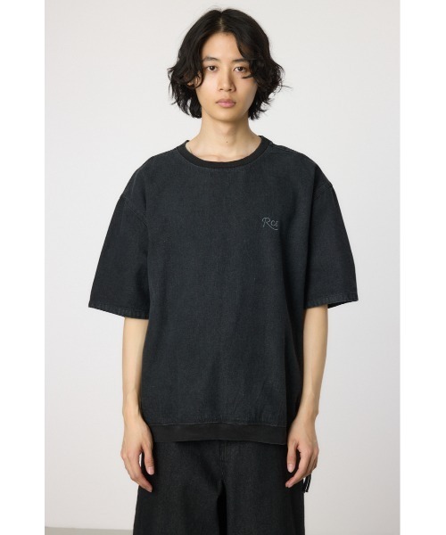 RODEO CROWNS WIDE BOWL（ロデオクラウンズワイドボウル）の「サイドジップデニムトップス（その他トップス・メンズ・ブラック/ライトブルー・MEDIUM/LARGE）」の9枚目の写真